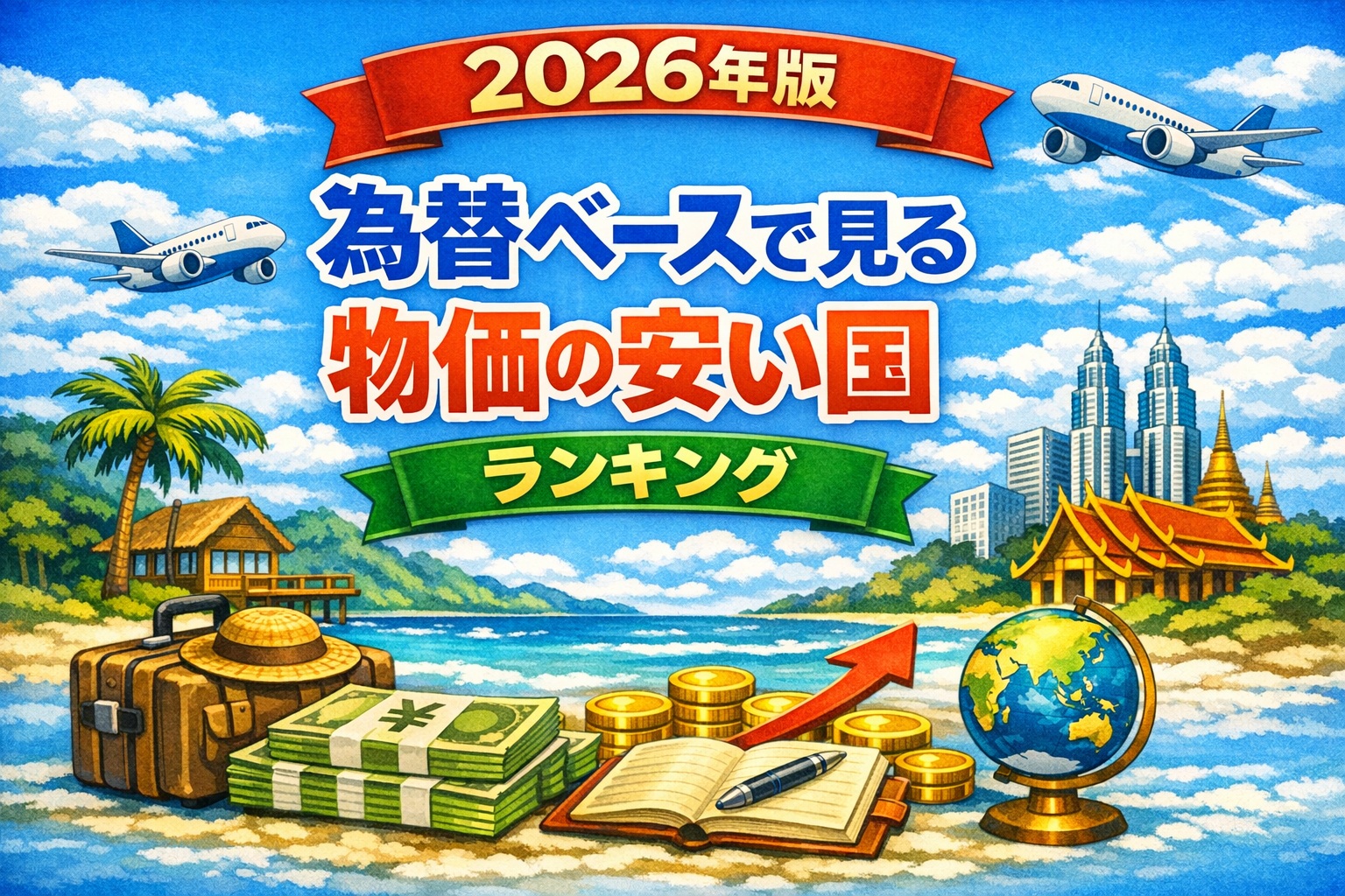 2026年版｜為替ベースで見る物価の安い国ランキング｜生活改善リサーチログ