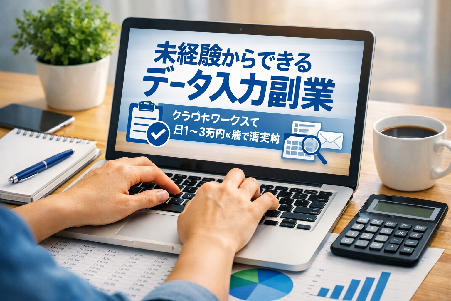 未経験からできるデータ入力副業のアイキャッチ画像